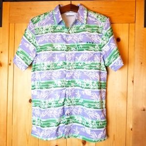 Columbia Super Slack Tide PFG Button Down Camp Fishing Shirt